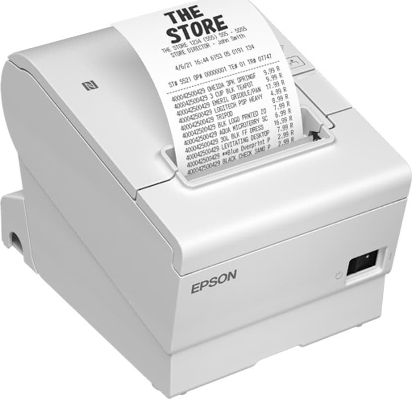 Epson TM-T88VII (111) USB/Ethernet/serieel incl. AC-adapter Wit