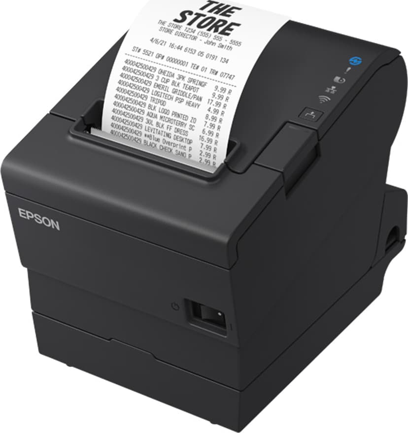 Epson TM-T88VII (152) USB/Ethernet-grensesnitt, inkl. AC-adapter Svart