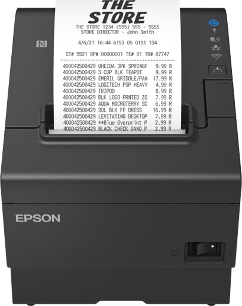 Epson TM-T88VII (152) USB/Ethernet Interface Inkl AC-Adapter Svart