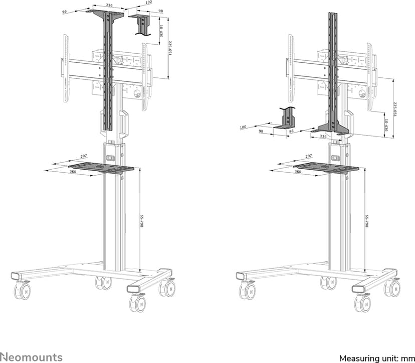 Neomounts Neomounts MOVE - AFLS-825BL1 Videobar en multimedia kit