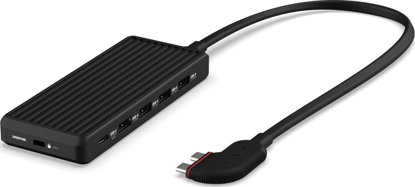 Unisynk 10-porttinen USB-C-keskitin kahdelle näytölle, Mac USB-C 3.2 Gen 2 (3.1 Gen 2)
