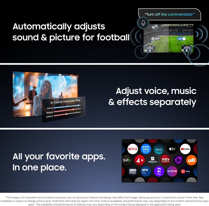 Samsung R95H 75" 4K Micro RGB Smart TV (2026)