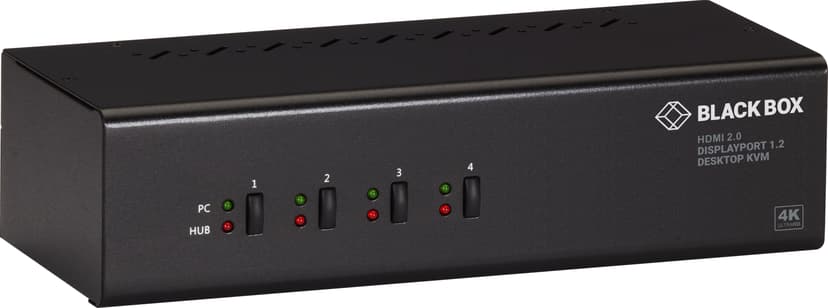 Black Box KV6224DPH KVM-kytkin Musta