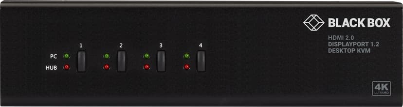 Black Box KV6224DPH KVM-kytkin Musta