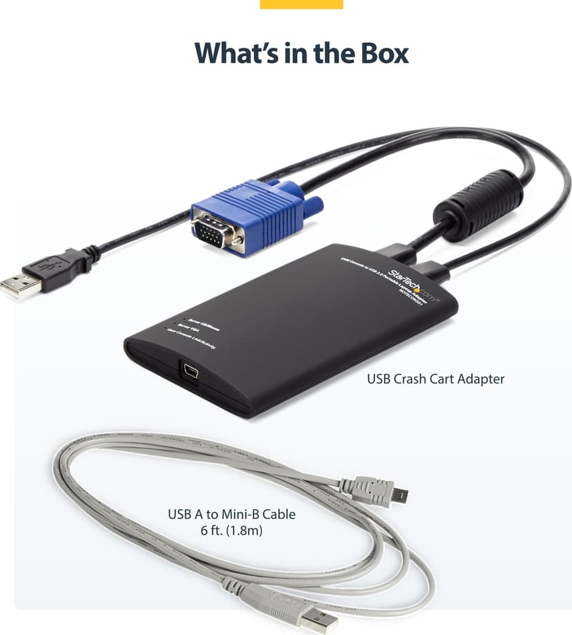 Startech KVM Console to USB 2.0 Portable Laptop Crash Cart Adapter