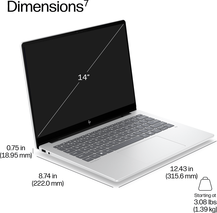 HP EliteBook 8 G2i 14 Intel Core Ultra 7 32GB 512GB 14"