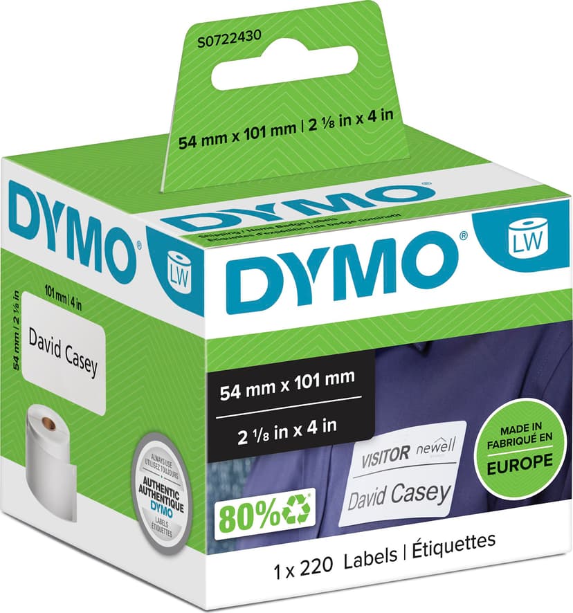 Dymo Etiketter Adress-/Namnskylt 101x54mm - LabelWriter