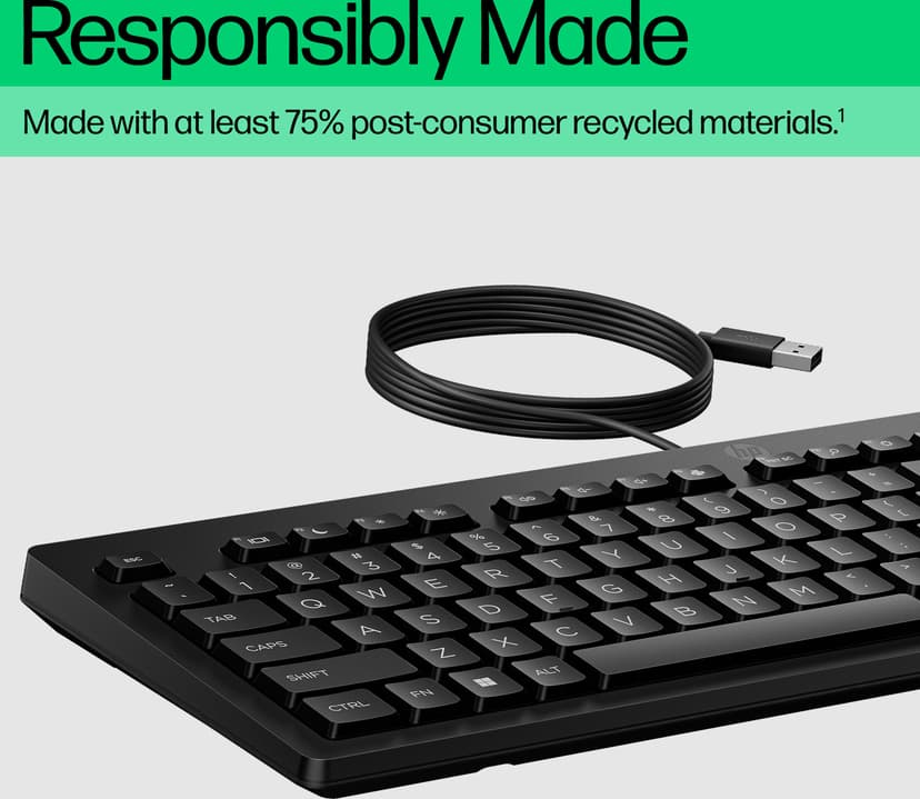 HP 125 kablet tastatur Kablet