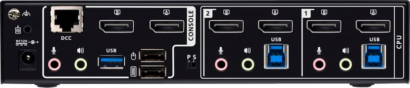 Aten 2‑ports Dual Head 8K KVMPT-switch