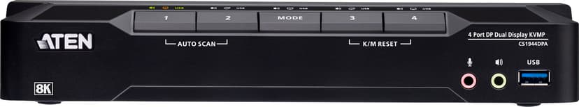 Aten 4-portars Dual Head 8K KVMPT-switch