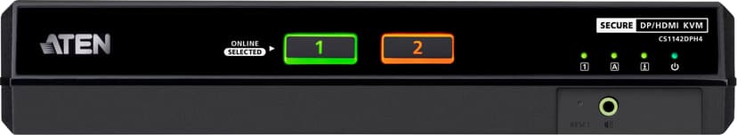 Aten Säker 2-portars Dual Head 5K KVM-switch