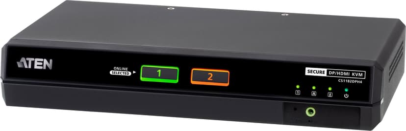 Aten 2-portars Single Head 5K säker KVM-switch