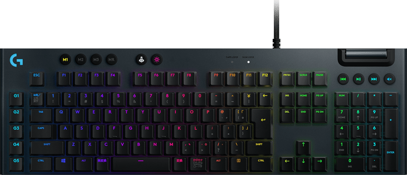 Logitech G815 LIGHTSYNC RGB Langallinen Logitech GL Tactile Pohjoismainen