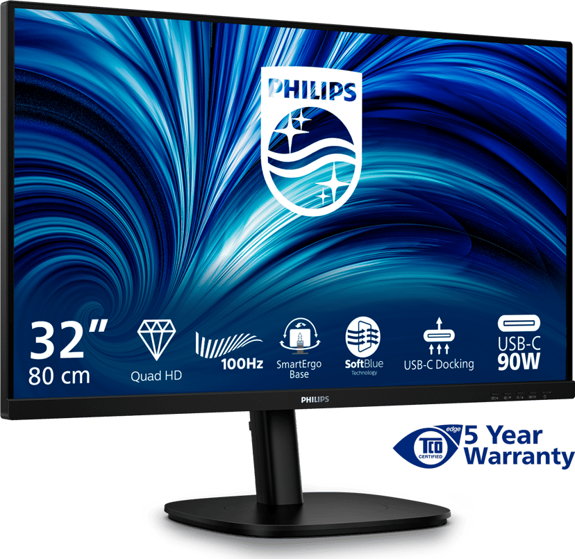 Philips 32B2U3601 31.5" 2560 × 1440pixels IPS 16:9 100Hz