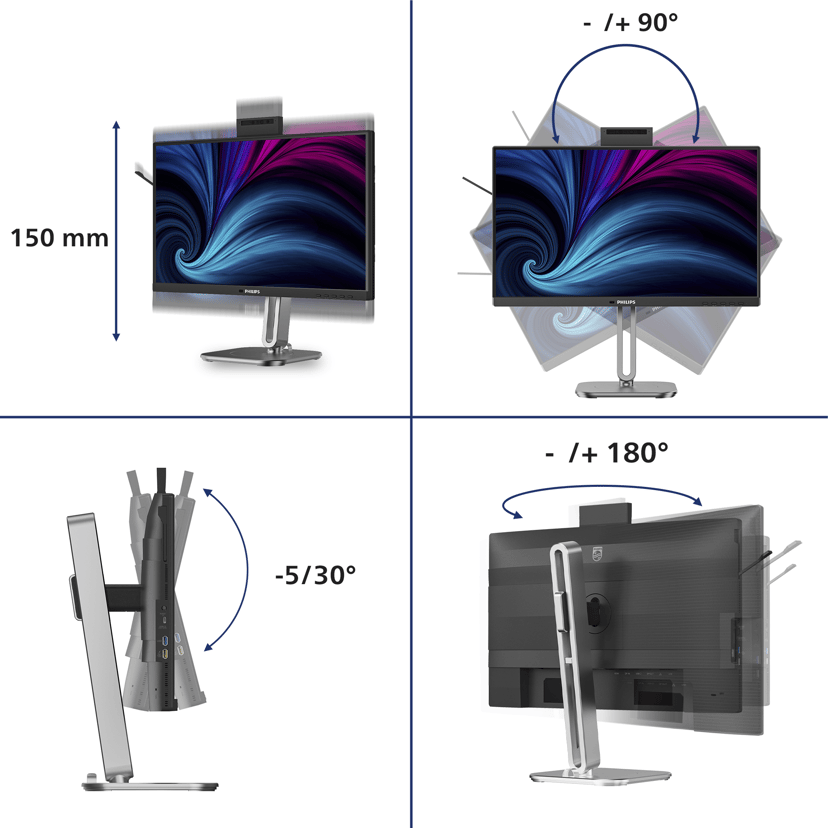 Philips 24B2U4301H 23.8, 23.8 inch/60.47 cm" 1920 × 1080pixels IPS 16:9