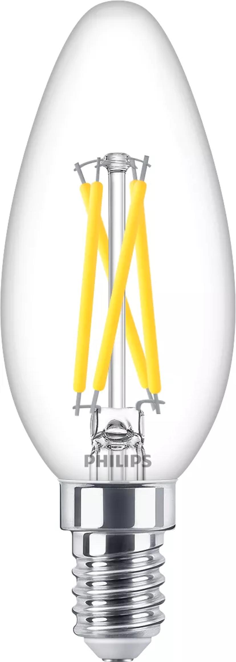 Philips LED E14 Kron Klar 2.5W (25W) 340 Lumen