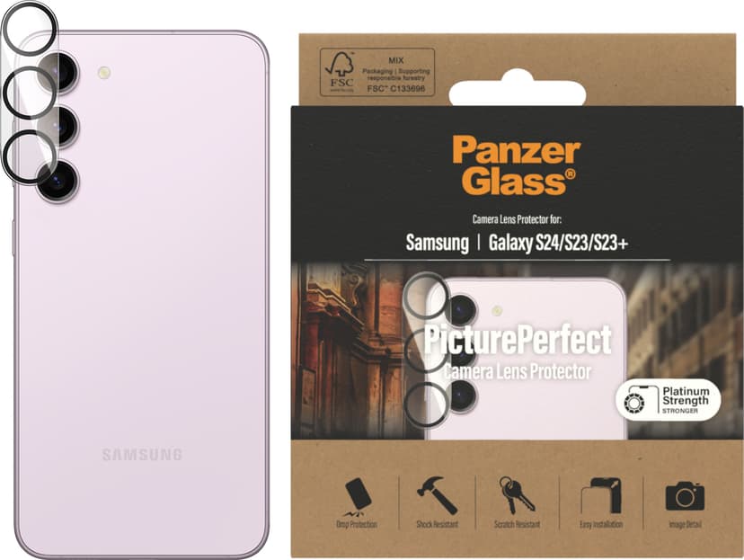 Panzerglass PicturePerfect Camera Lens Protector for Samsung Galaxy S23, Galaxy S23+