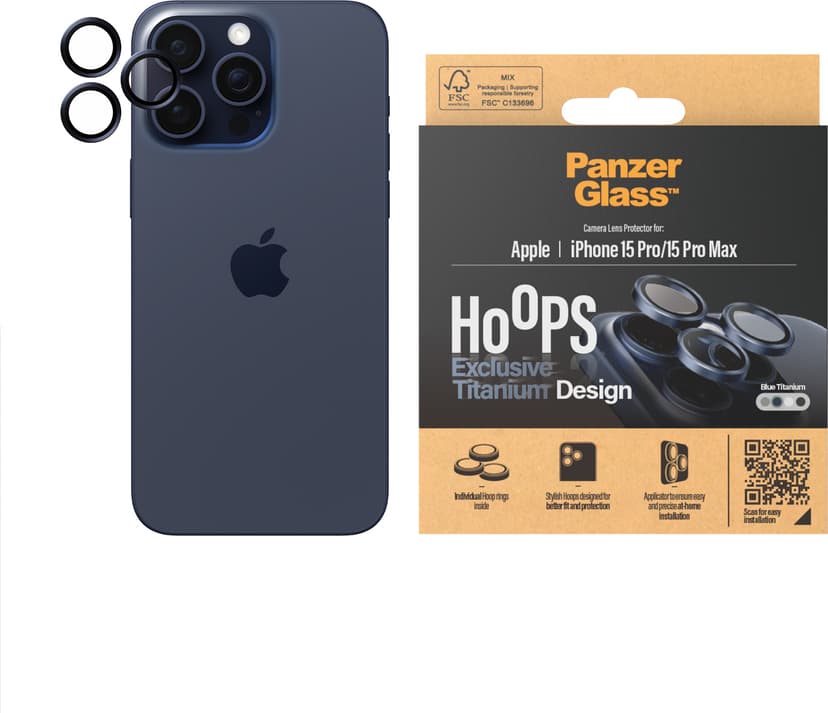 Panzerglass Hoops Lens Protector iPhone 15 Pro/15 Pro Max
