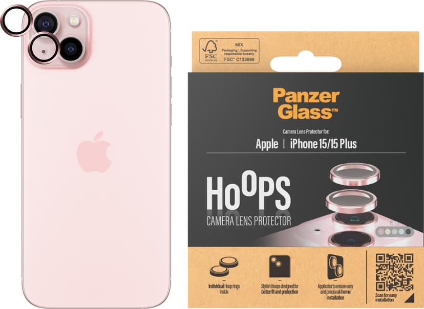 Panzerglass Hoops Lens Protector iPhone 15/15 Plus
