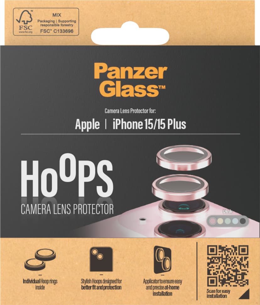 Panzerglass Hoops Lens Protector iPhone 15/15 Plus