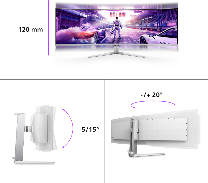 Philips Evnia 8000 49M2C8900 Curved 48.9" 5120 × 1440pixels OLED 32:9 240Hz
