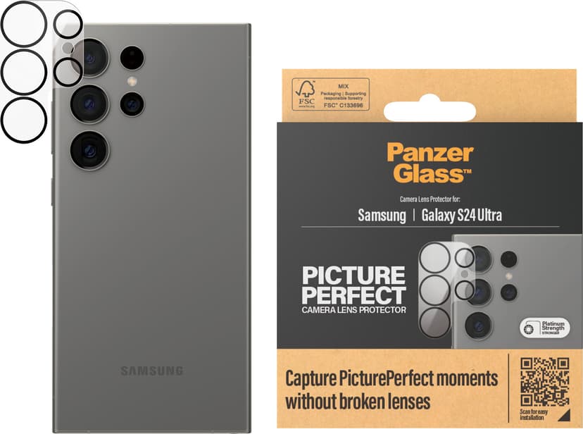 Panzerglass Kameralinsskydd för Samsung Galaxy S24 Ultra