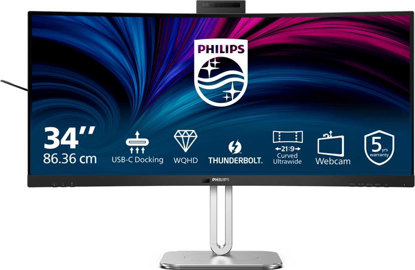 Philips 34B2U6603CH Curved - (Fyndvara klass 2) 34" 3440 × 1440pixels VA 21:9 120Hz