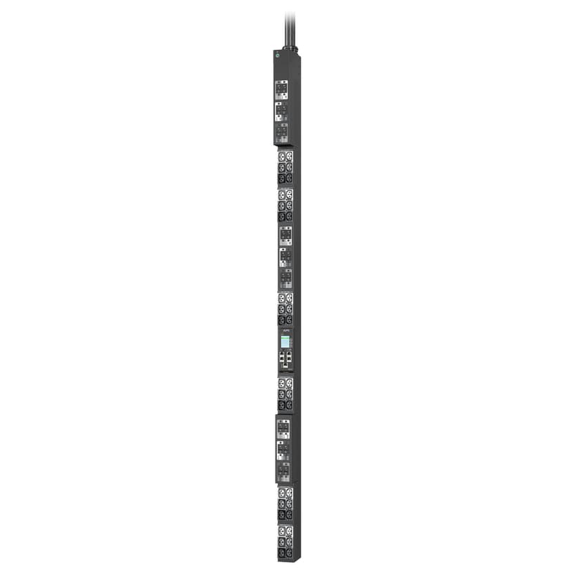 APC NetShelter Rack PDU Advanced Metered, 0U, 3 Phase, 415V, 69.0kVA 100A, 36 Outlets strømdistribusjonsenhet (PDU) 18 AC-utganger Svart