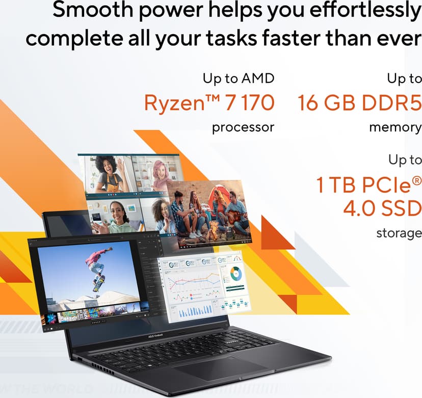 ASUS Vivobook 16 AMD Ryzen 7 16GB 1000GB 16"