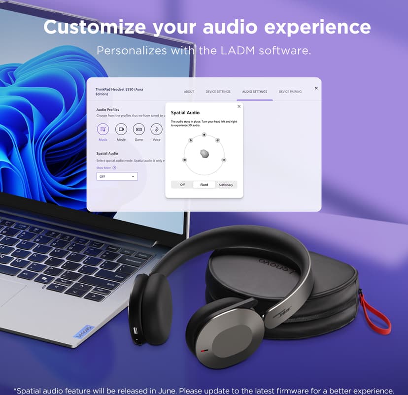 Lenovo ThinkPad 8550 Stereo USB-C Microsoft Teams Harmaa