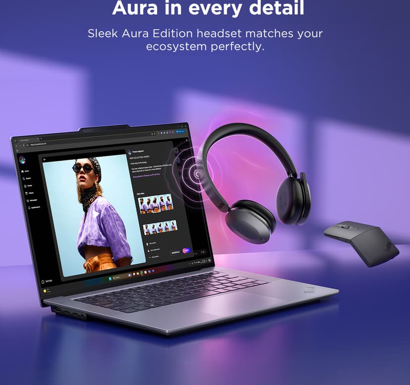 Lenovo ThinkPad 8550 Stereo USB-C Microsoft Teams Grå