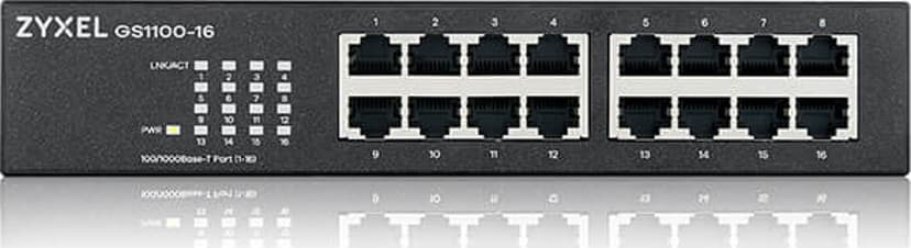 Zyxel GS1100-16 Ikke administreret Gigabit Ethernet (10/100/1000)