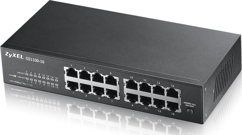 Zyxel GS1100-16 Ohanterad Gigabit Ethernet (10/100/1000)