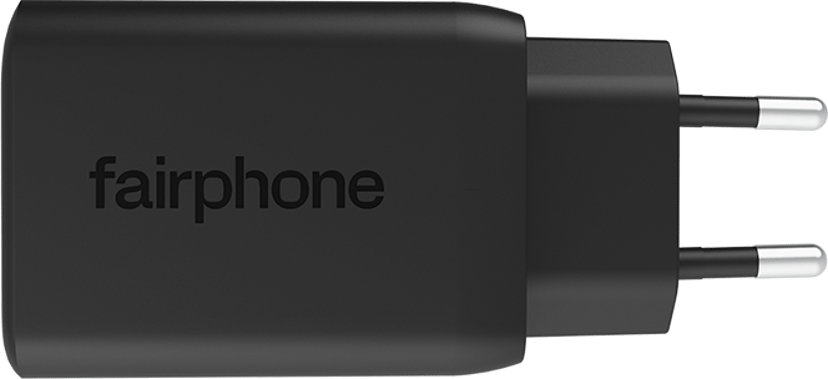 Fairphone 65w Triple Port Fast Charger Musta