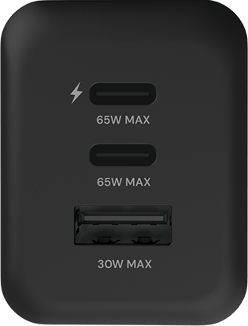Fairphone 65w Triple Port Fast Charger Svart