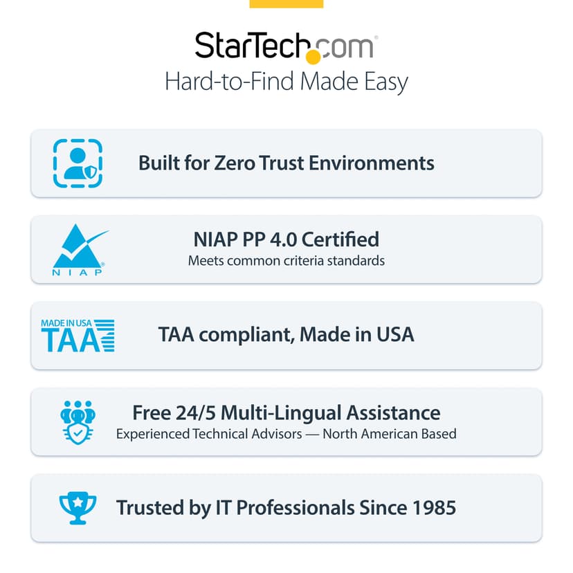 Startech StarTech.com CK4-D116C KVM-bryter Svart