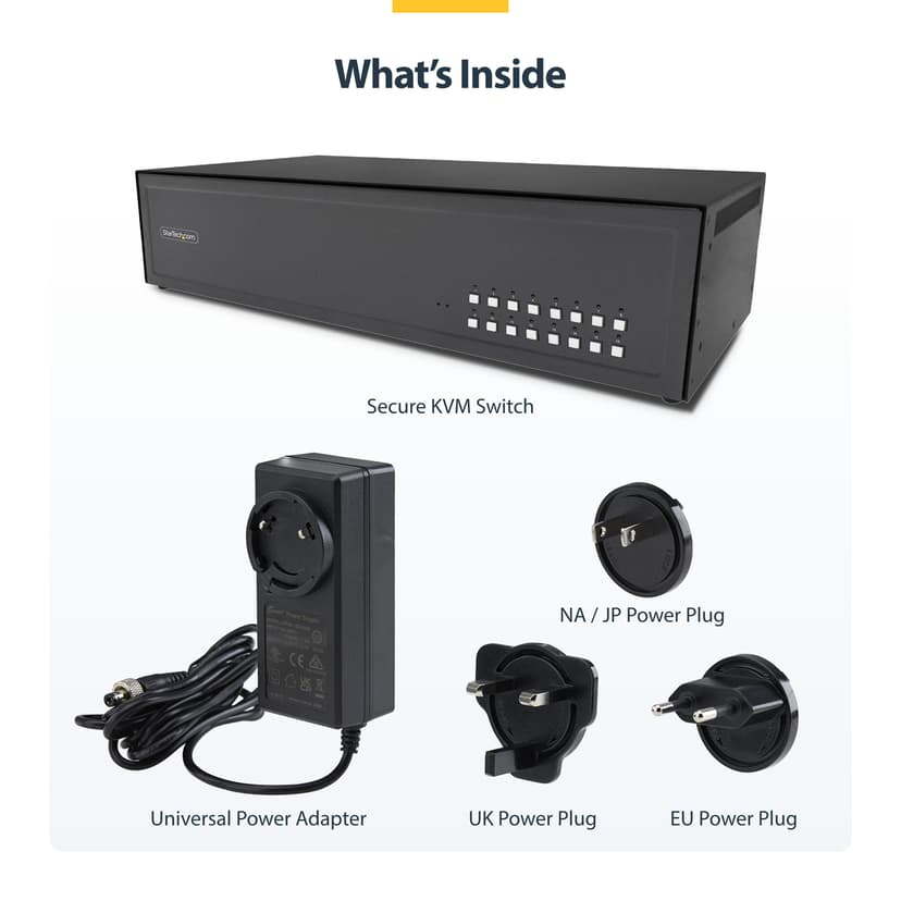 Startech StarTech.com CK4-D116C KVM-bryter Svart