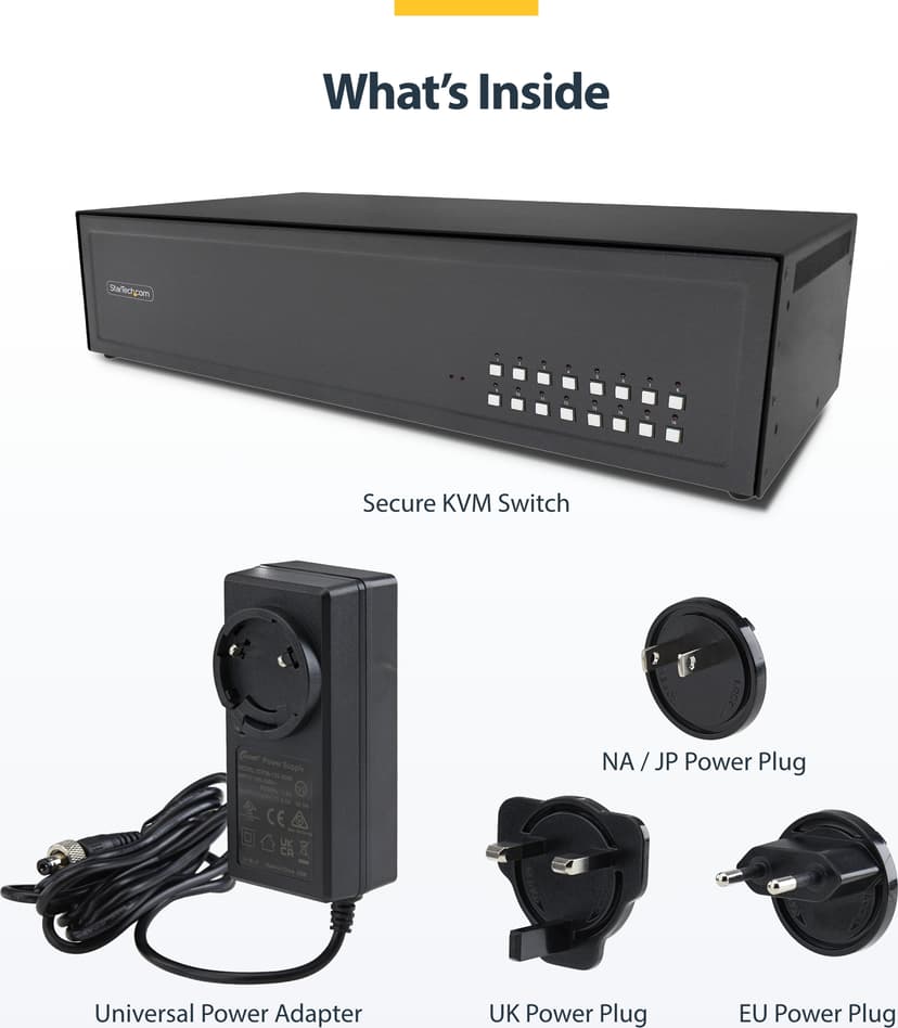 Startech StarTech.com CK4-D116C KVM-kytkin Musta