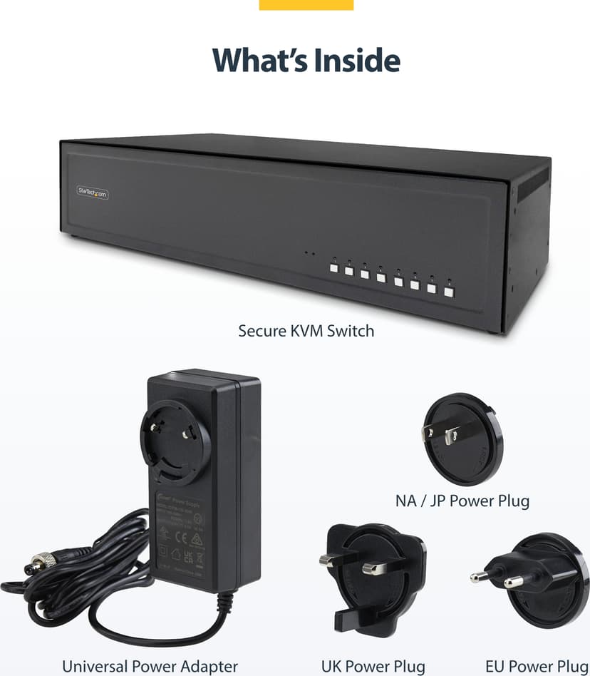 Startech StarTech.com CK4-D208C KVM-kytkin Musta