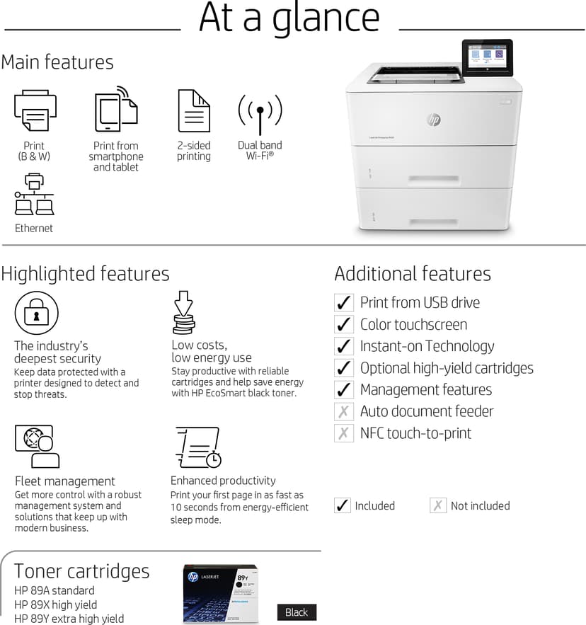 HP LaserJet Enterprise M507X A4