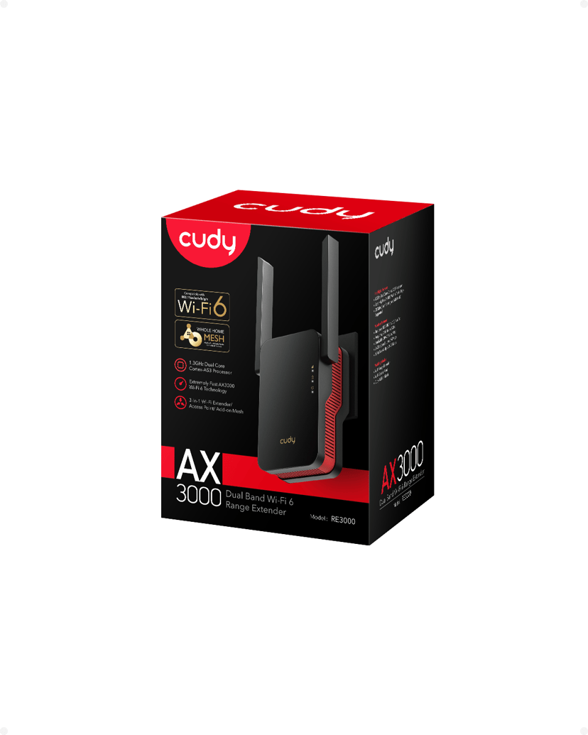 CUDY RE3000 WiFi 6 Repeater