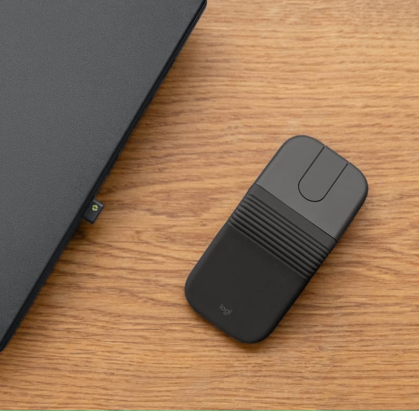 Logitech Mobi Fold Trådlös RF + Bluetooth Mus