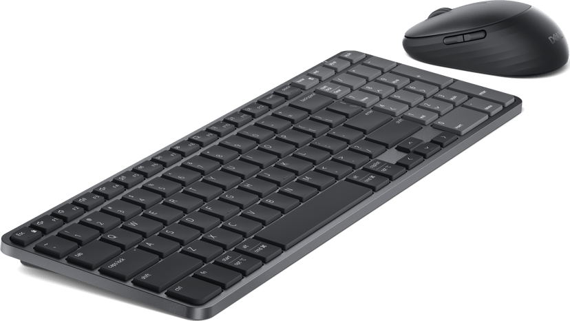 Dell Pro 7 KM746 näppäimistö Sisältää hiiren Universaali RF Wireless + Bluetooth QWERTY Pohjoismainen Grafiitti Langaton Pohjoismainen Tarvikkeet