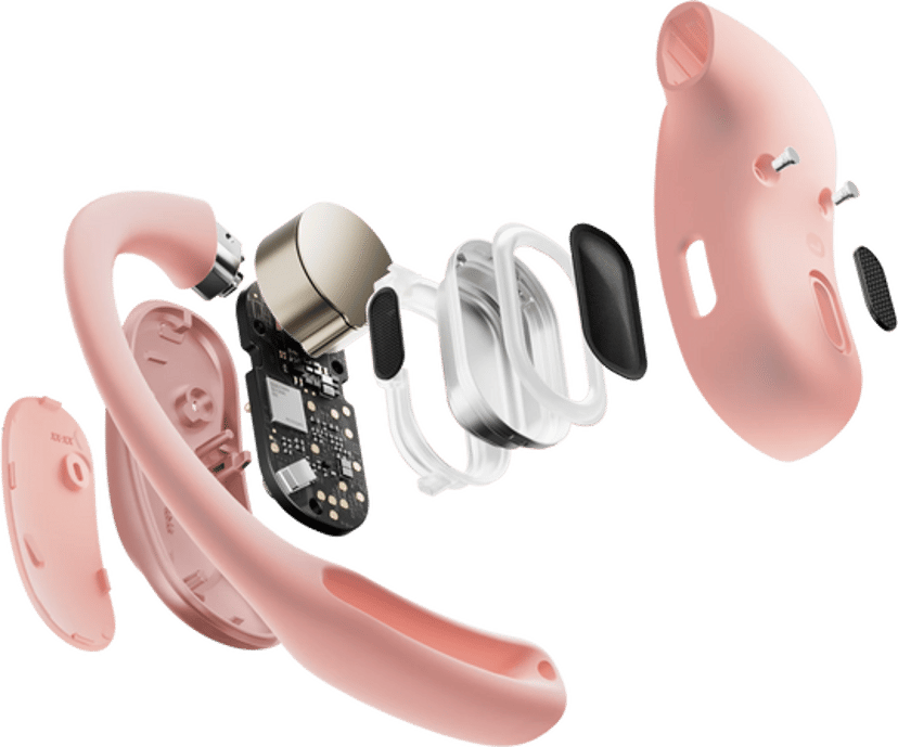 Shokz OpenFit Air Stereo Lyserød