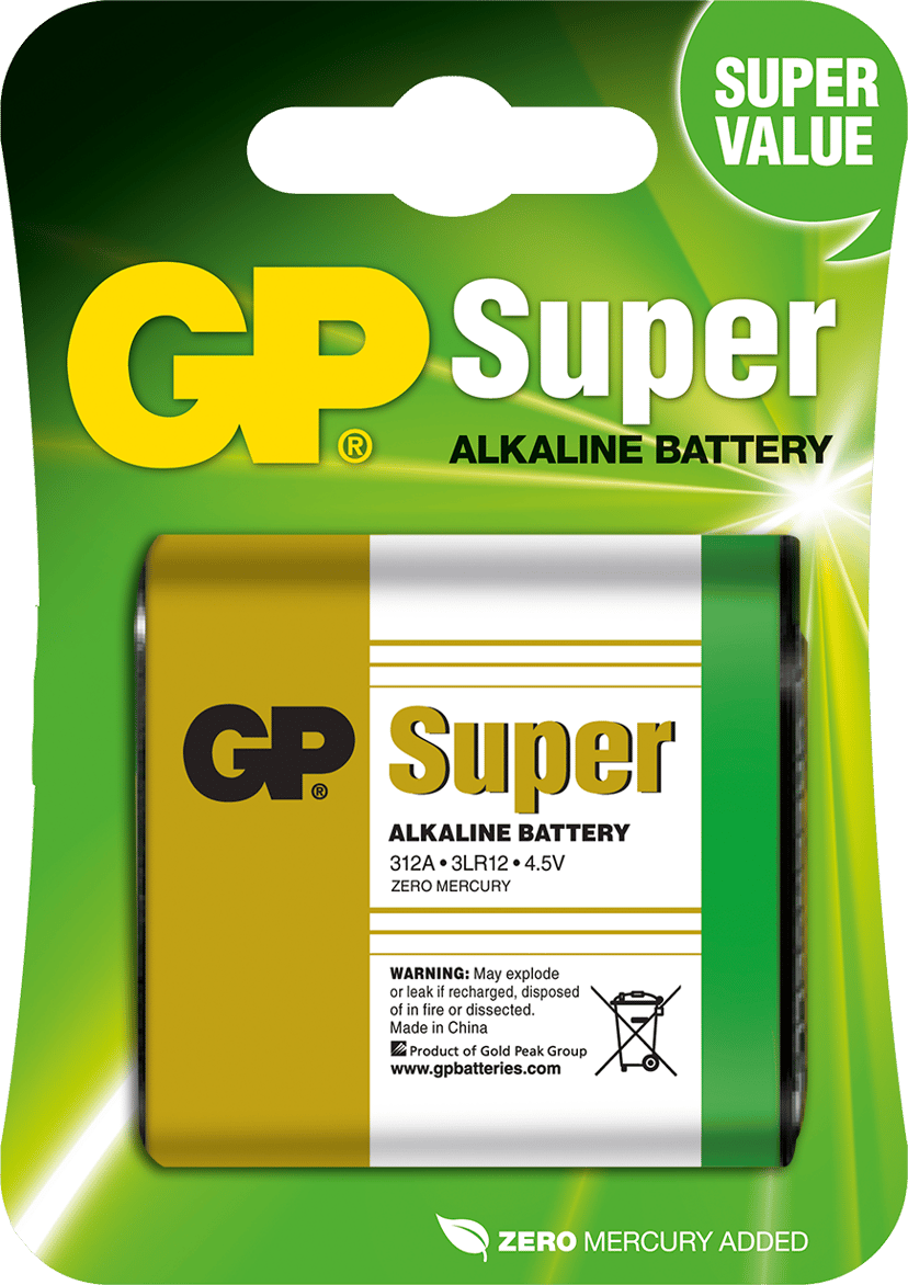 GP SUPER 312/3LR12 ALKALINE 4.5V