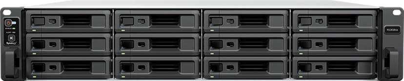 Synology RackStation RS3626xs NAS Teline ( 2U ) Intel® Xeon® D D-1726 8 GB DDR4 0 TB DiskStation Manager Musta