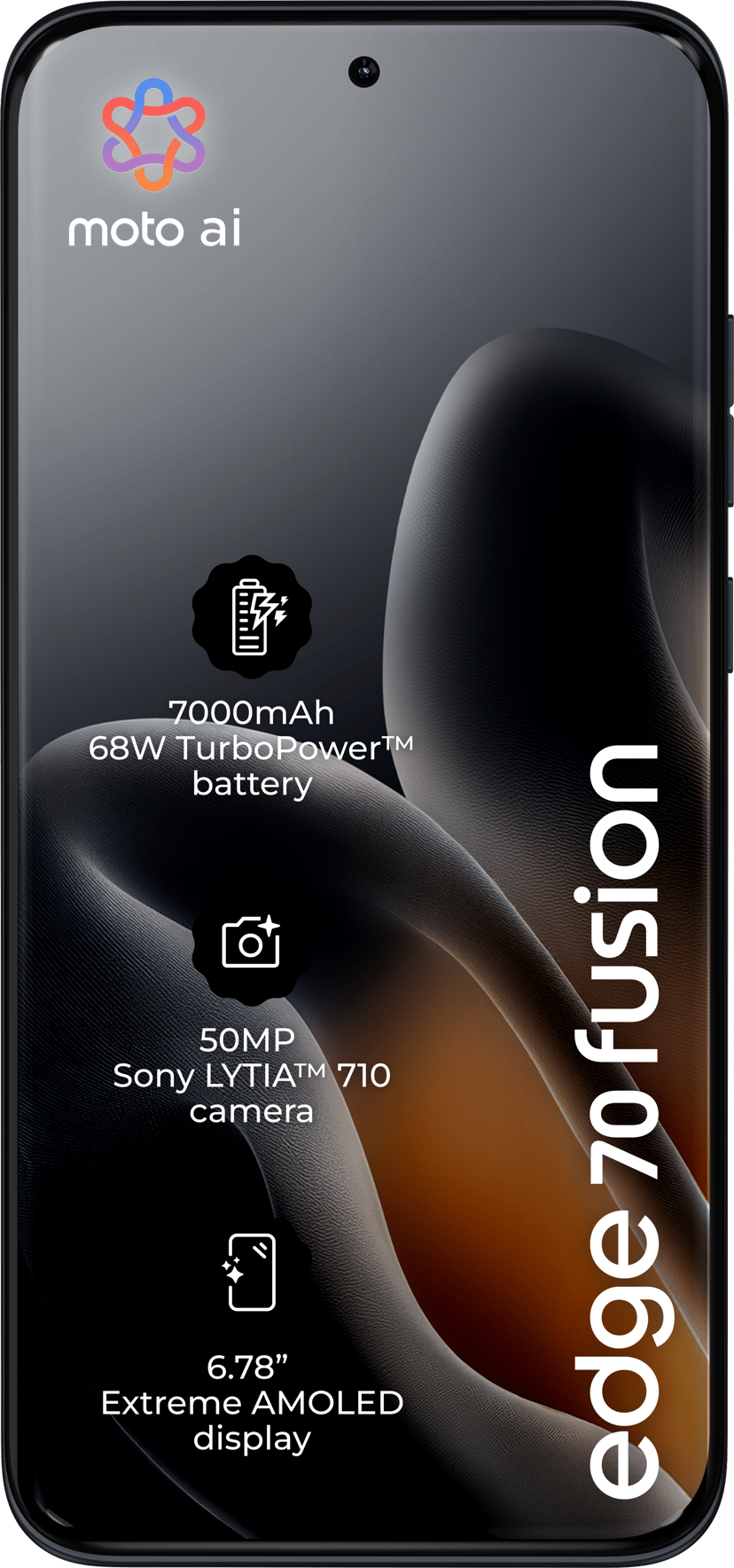 Motorola edge 70 fusion 256GB Svart