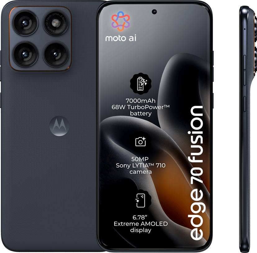 Motorola edge 70 fusion 256GB Svart