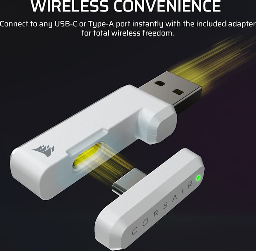 Corsair HS35 V3 Wireless Stereo Valkoinen