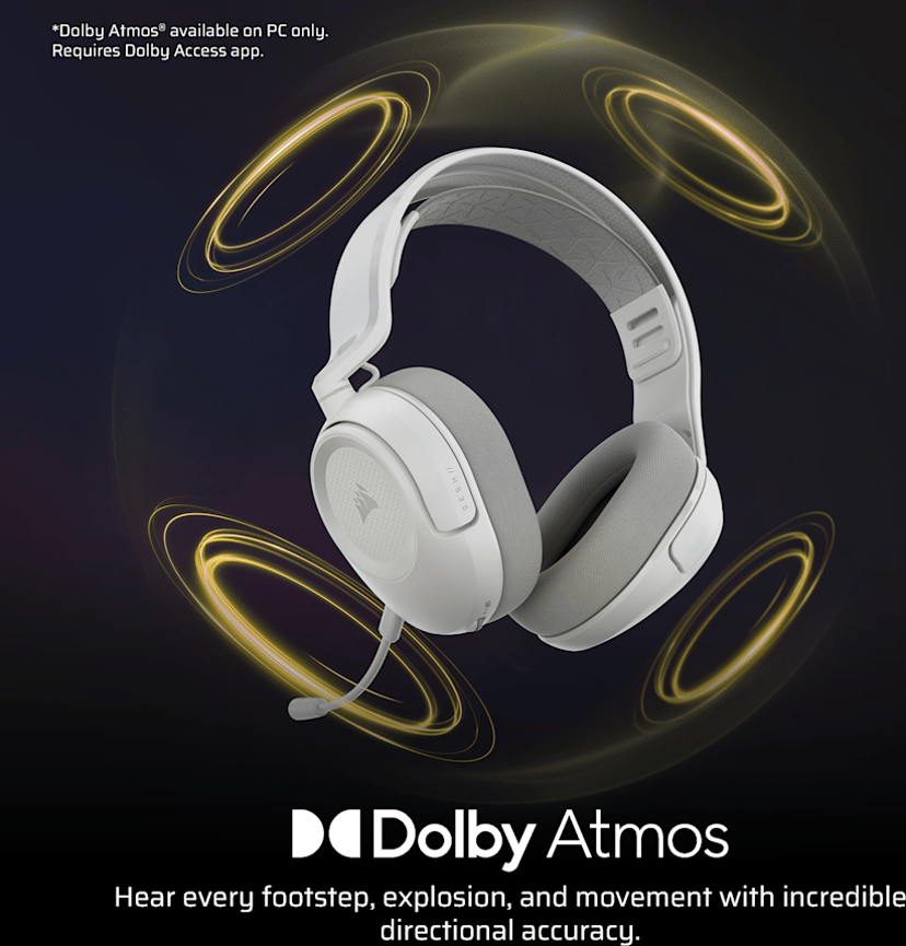 Corsair HS35 V3 Wireless Stereo Hvit